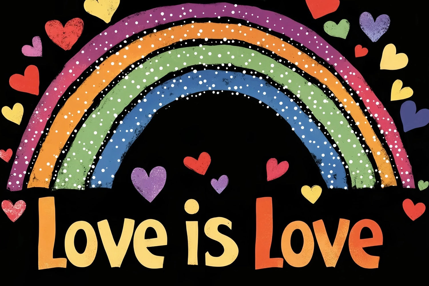 Pride Month Backdrop Rainbow Arch Love Backdrop UK GQ5-236