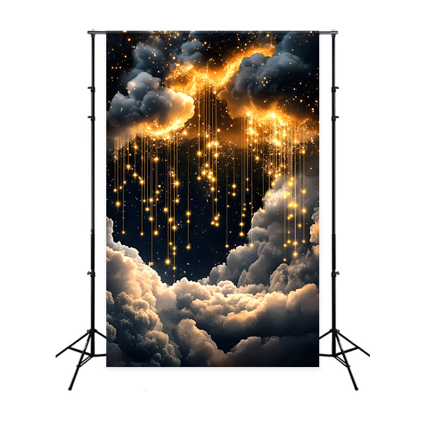 Starry Backdrop Dark Sky Sparkle Cloud Backdrop UK GQ5-64