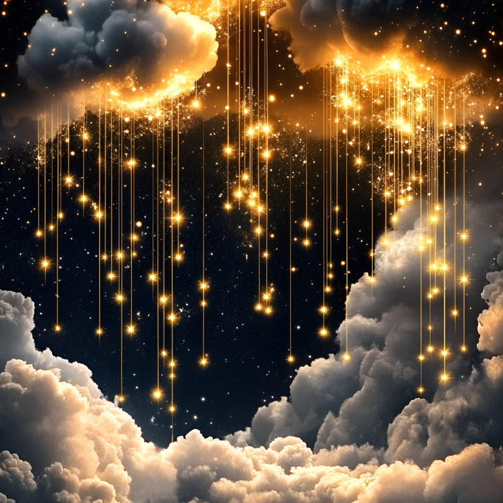 Starry Backdrop Dark Sky Sparkle Cloud Backdrop UK GQ5-64