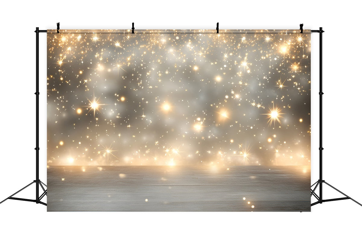 Stars Backdrop Wooden Floor Sparkle Star Backdrop UK GQ5-70