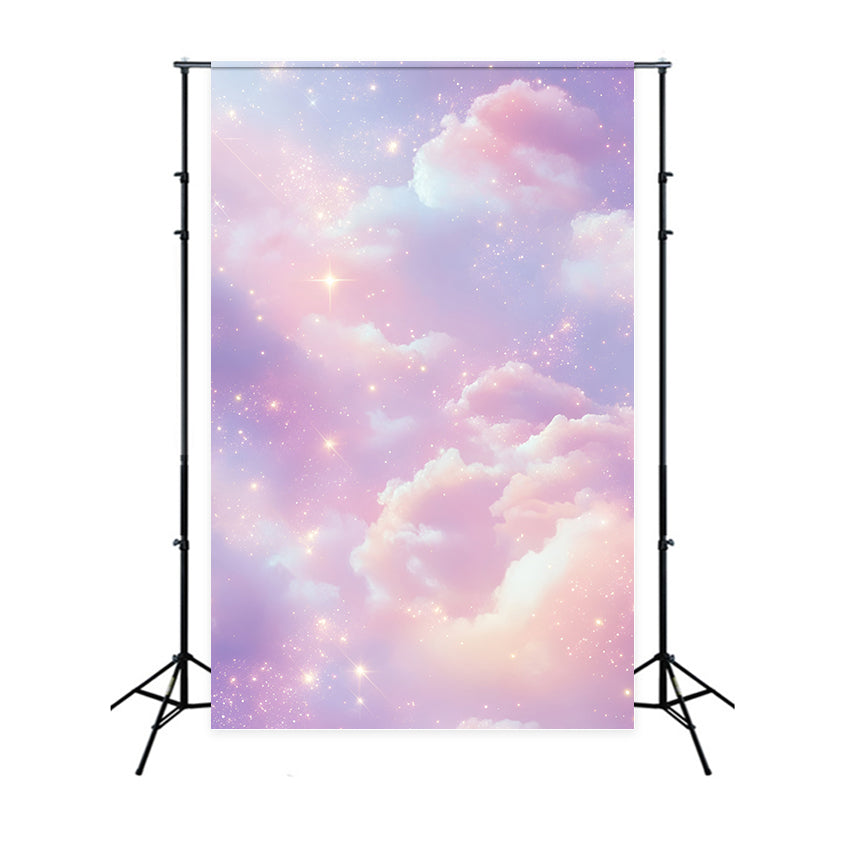 Cloud Backdrops Lavender Dream Sparkle Sky Backdrop UK GQ57-116