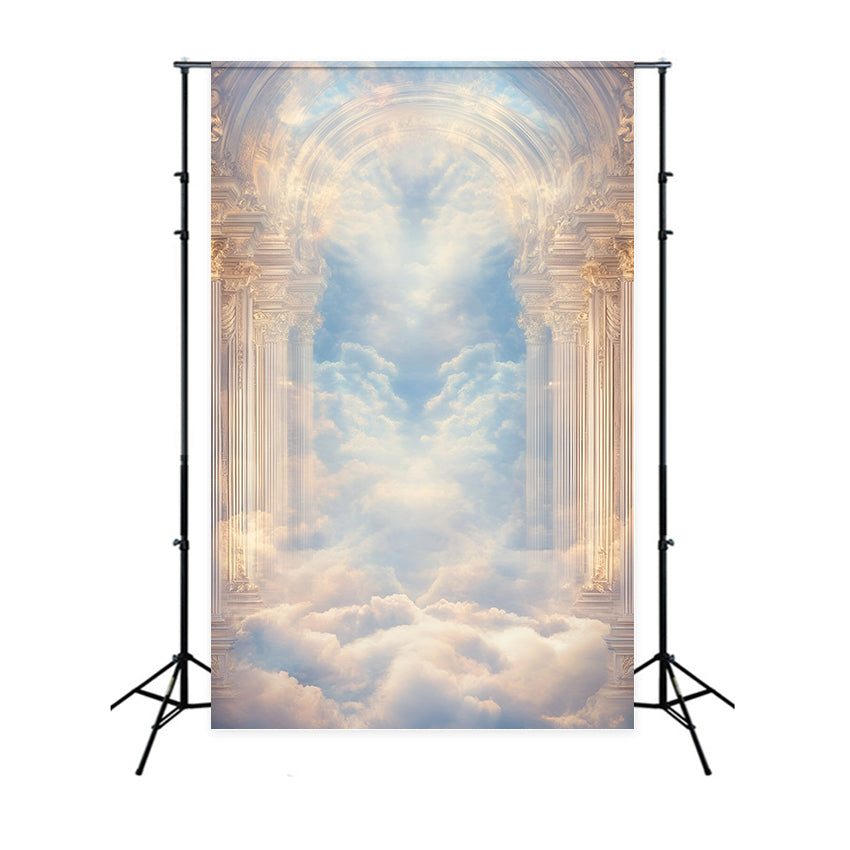 Sky Photo Backdrop Divine Palace Arch Backdrop UK GQ57-120