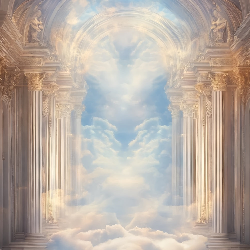 Sky Photo Backdrop Divine Palace Arch Backdrop UK GQ57-120