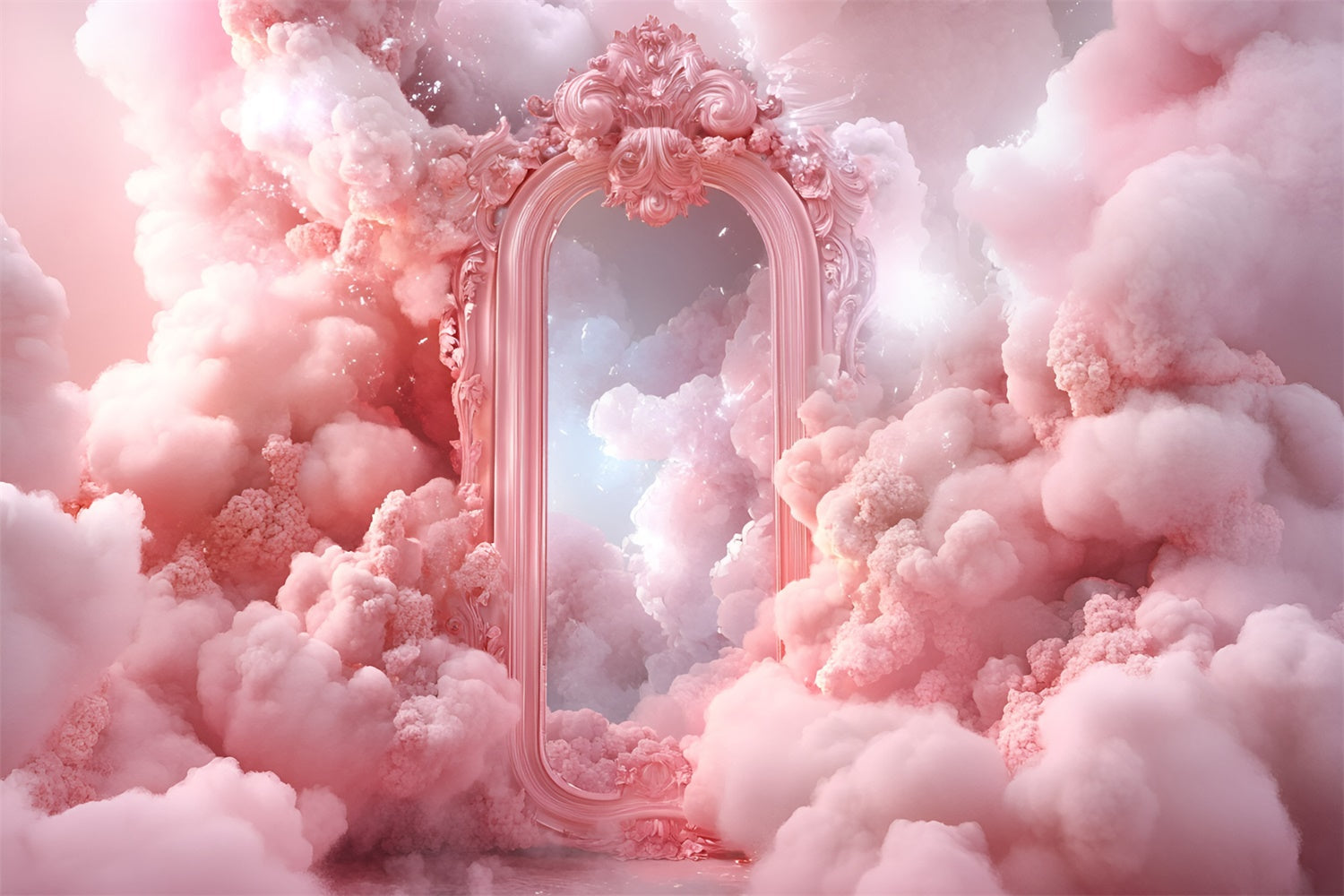 Clouds Backdrop Fantasy Cloud Baroque Mirror Backdrop UK GQ57-128