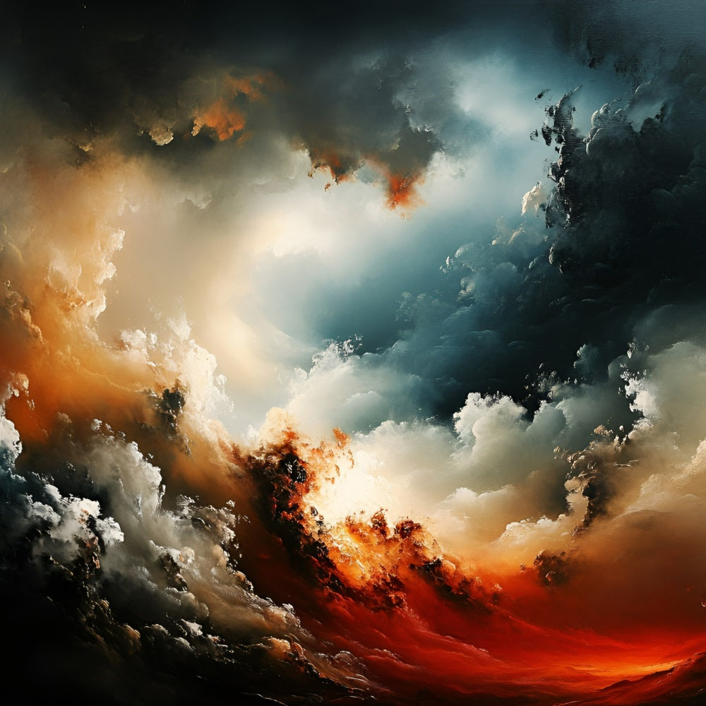 Fine Art Backdrops Abstract Sunset Storm Fabric Backdrop UK GQ57-197