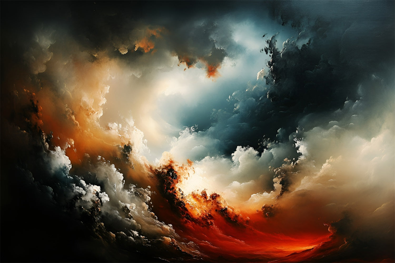 Fine Art Backdrops Abstract Sunset Storm Fabric Backdrop UK GQ57-197