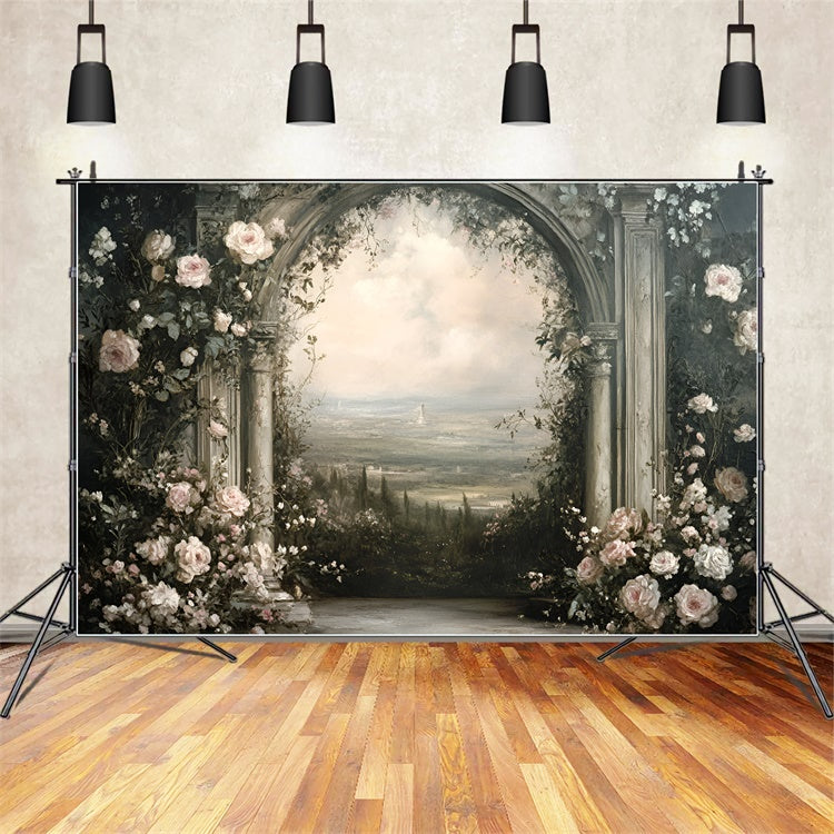 Artistic Backdrops Bloom Balcony Vista Cloth Backdrop UK GQ57-198