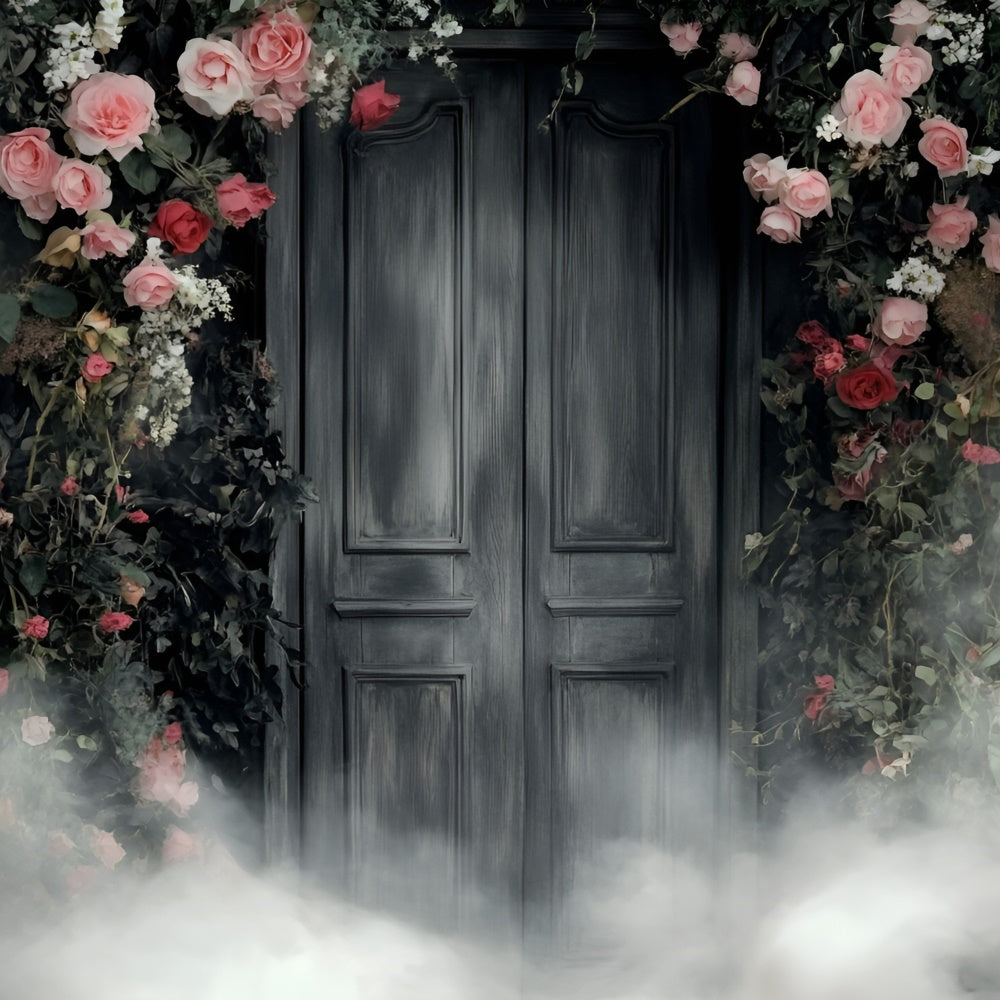 Artistic Backdrop Smoky Floral Muslin Photography Backdrops UK GQ57-200