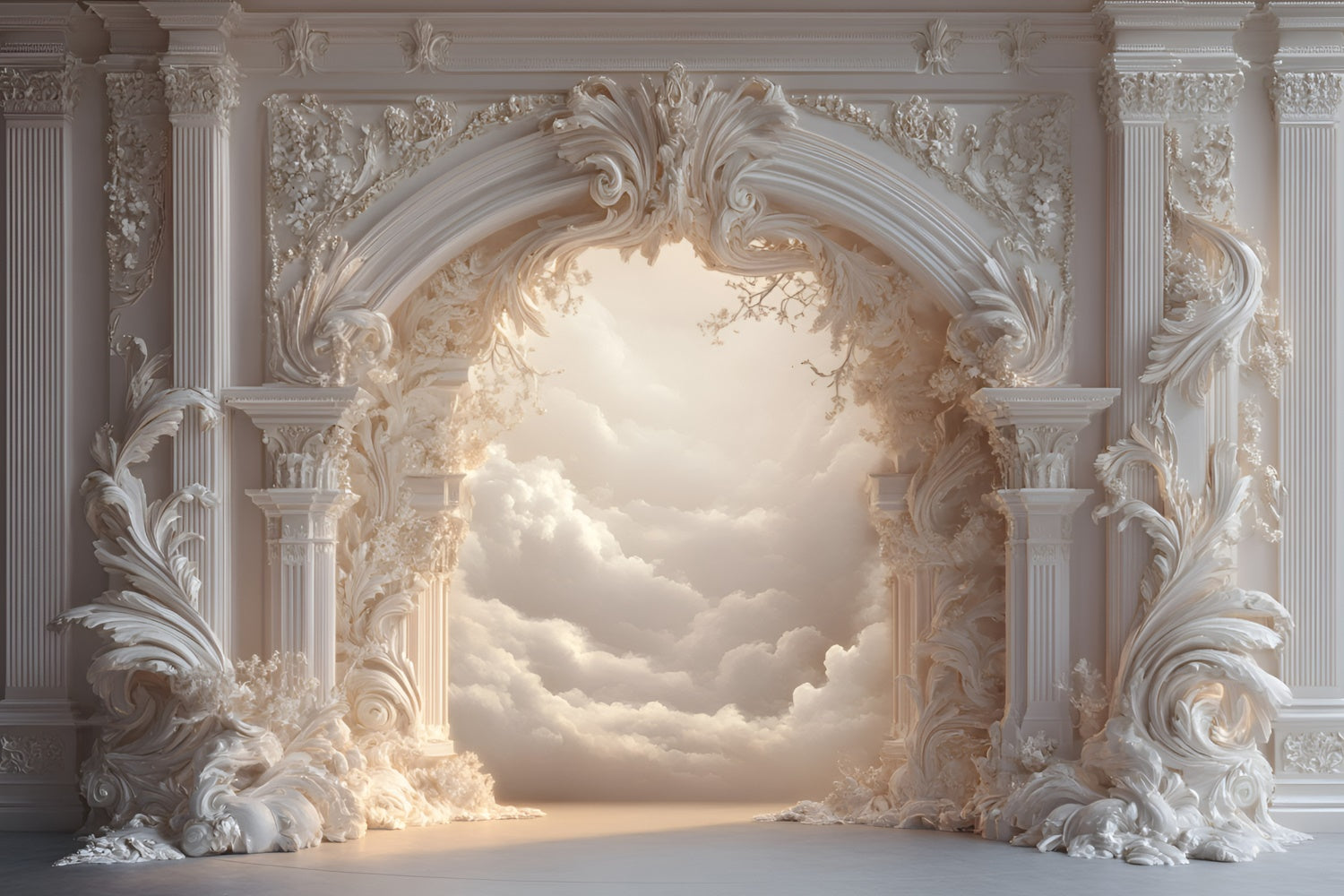 Fine Art Backdrops Baroque Heaven Entry Fabric Backdrop UK GQ57-203