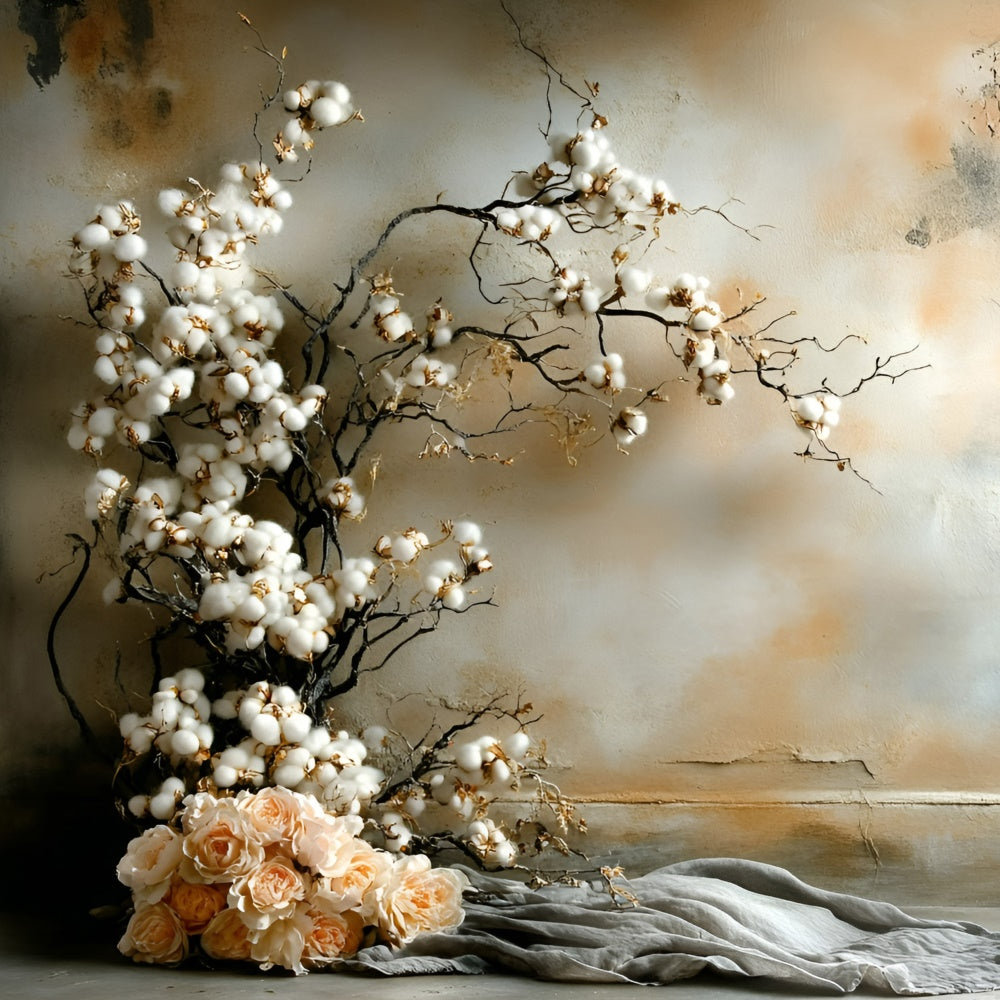Fine Art Backdrop Cotton Blossom Serenity Cloth Backdrop UK GQ57-205