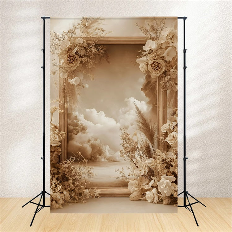 Bohemian Style Backdrop Serene Cloud Blossom Backdrop UK GQ57-218