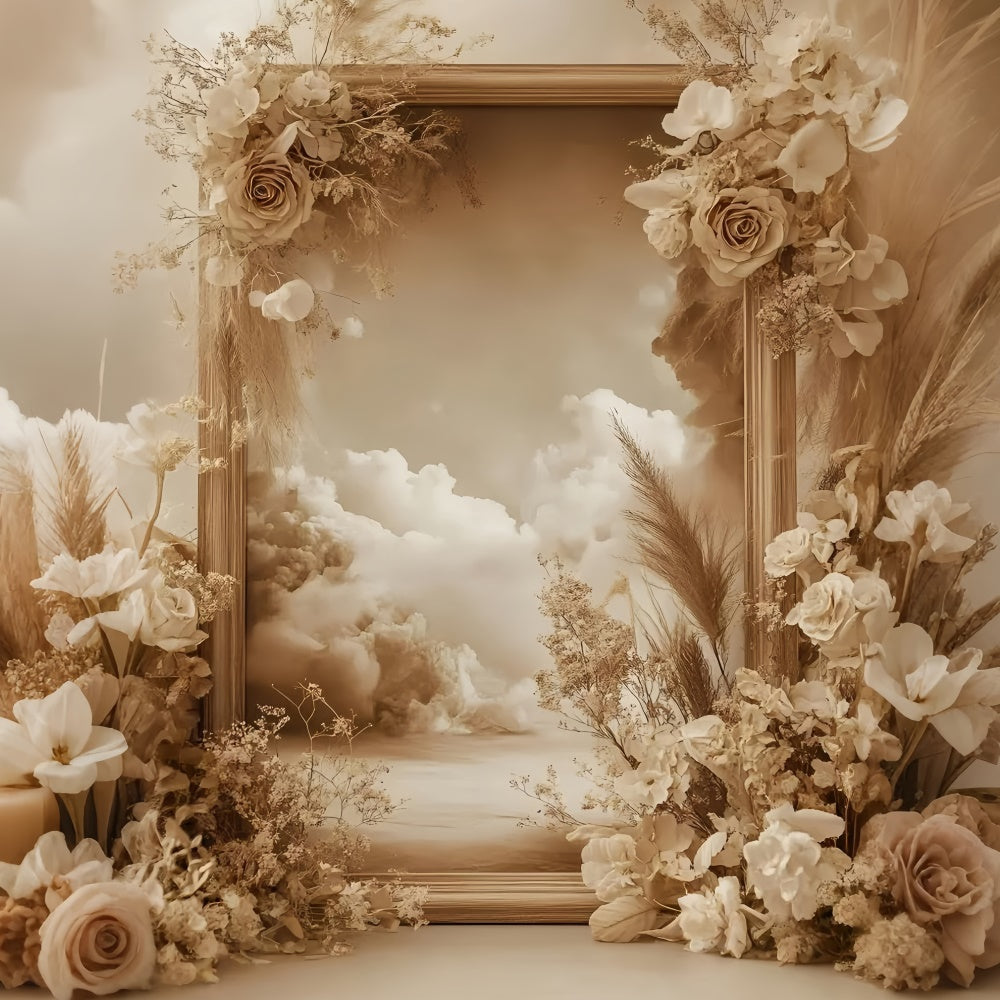 Bohemian Style Backdrop Serene Cloud Blossom Backdrop UK GQ57-218