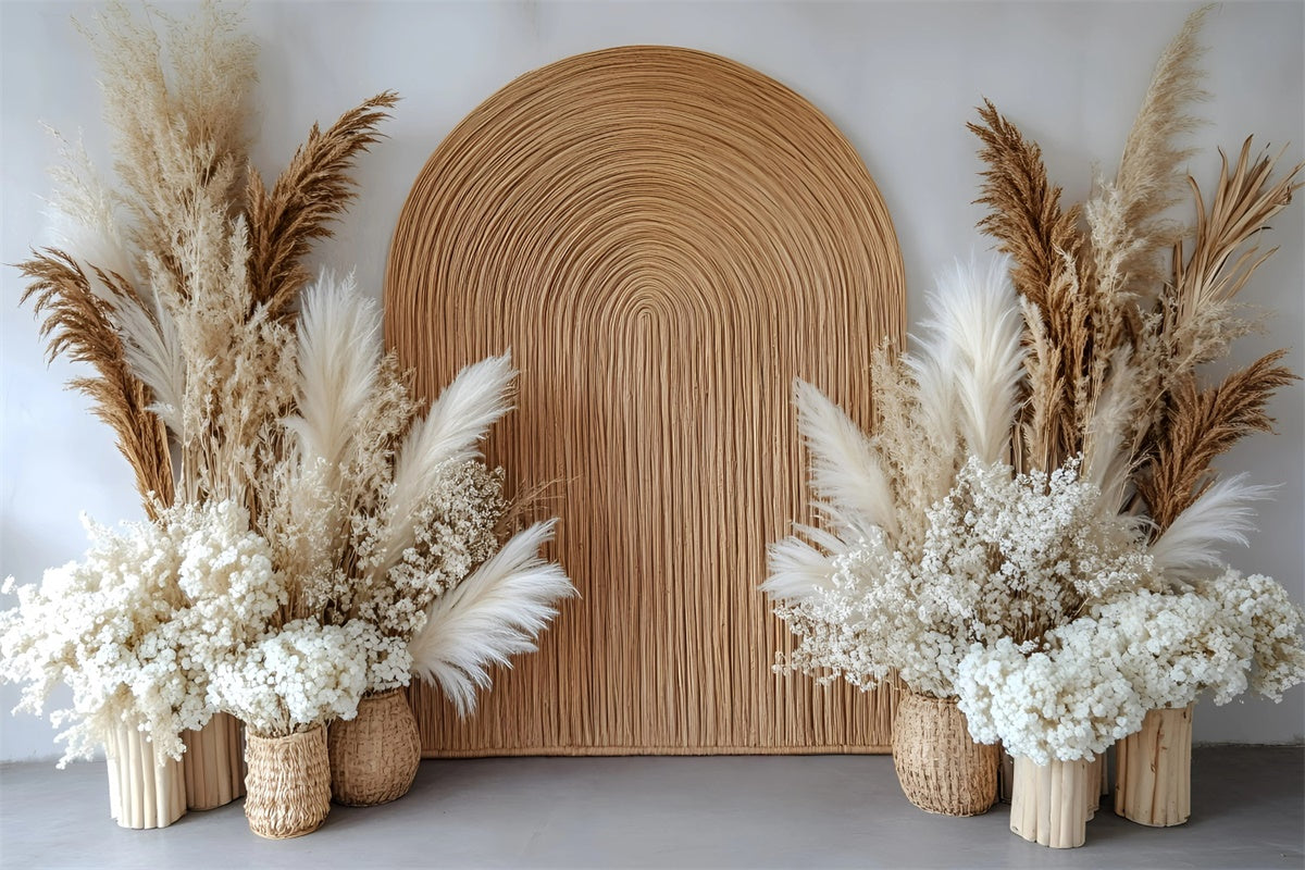 Bohemian Backdrops Pampas Dream Woven Arch Backdrop UK GQ57-235