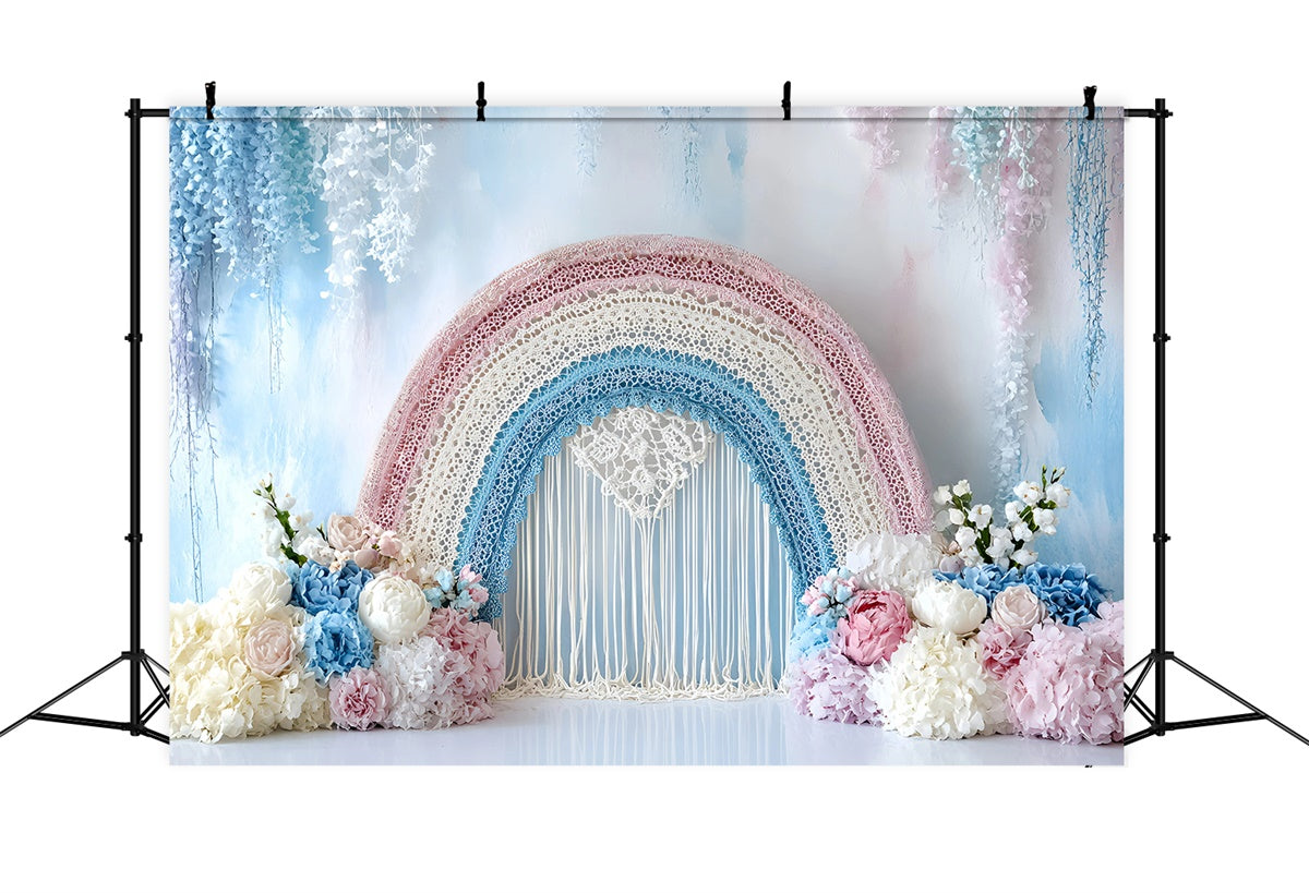 Bohemian Style Backdrop Pastel Dream Lace Arch Backdrop UK GQ57-238