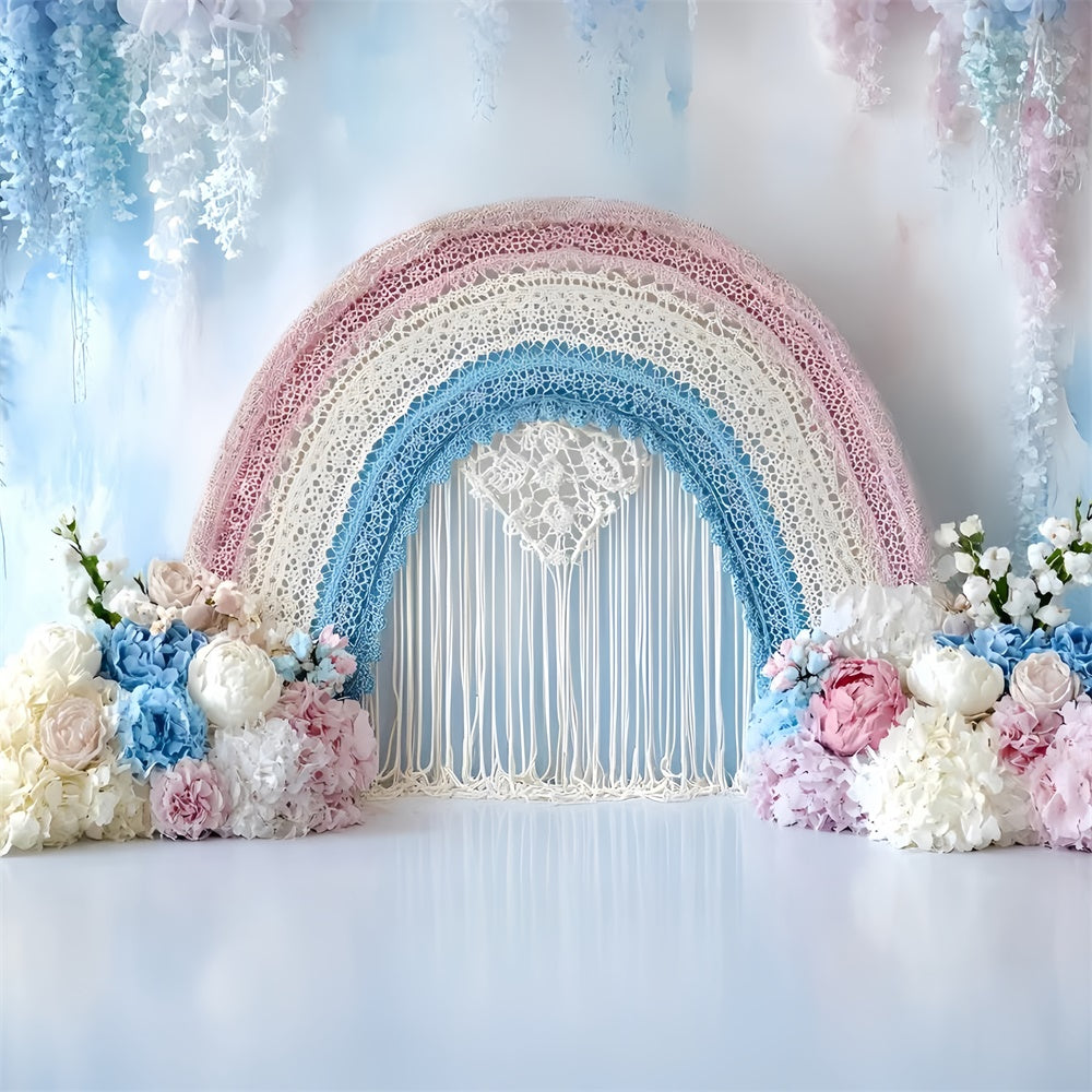 Bohemian Style Backdrop Pastel Dream Lace Arch Backdrop UK GQ57-238