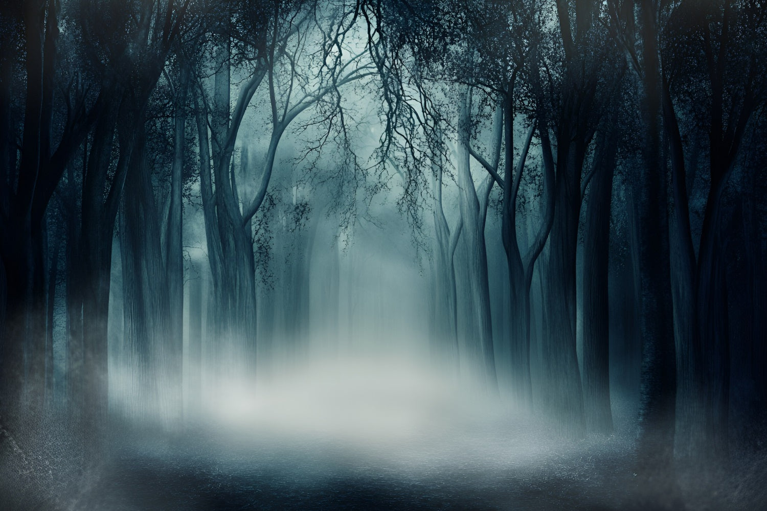 Dark Forest Backdrop Eerie Silence Woods Backdrop UK GQ57-84