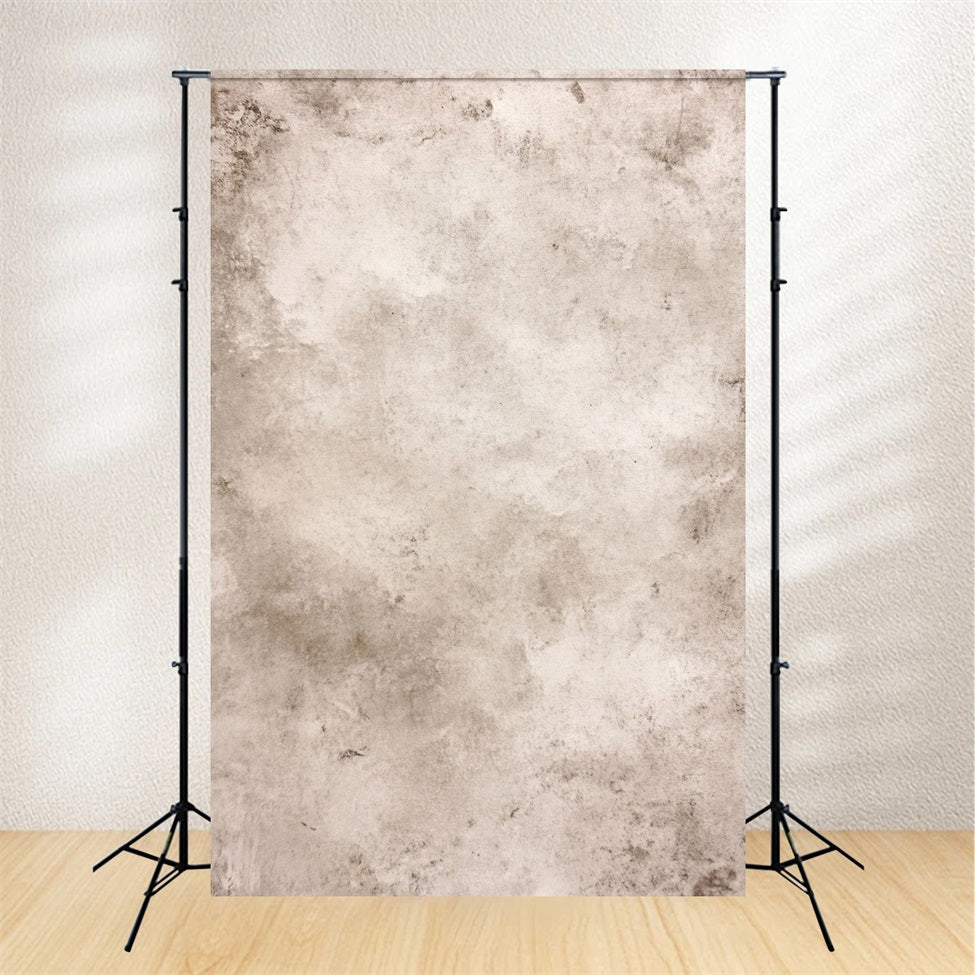 Cream Backdrop Vintage Weathered Stone Gray Pattern Photo Portrait Background UK GQ58-101