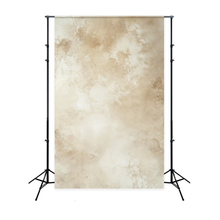 Cream Backdrop Soft Beige Cloudy Watercolor Texture Backdrop for Portraits UK GQ58-105