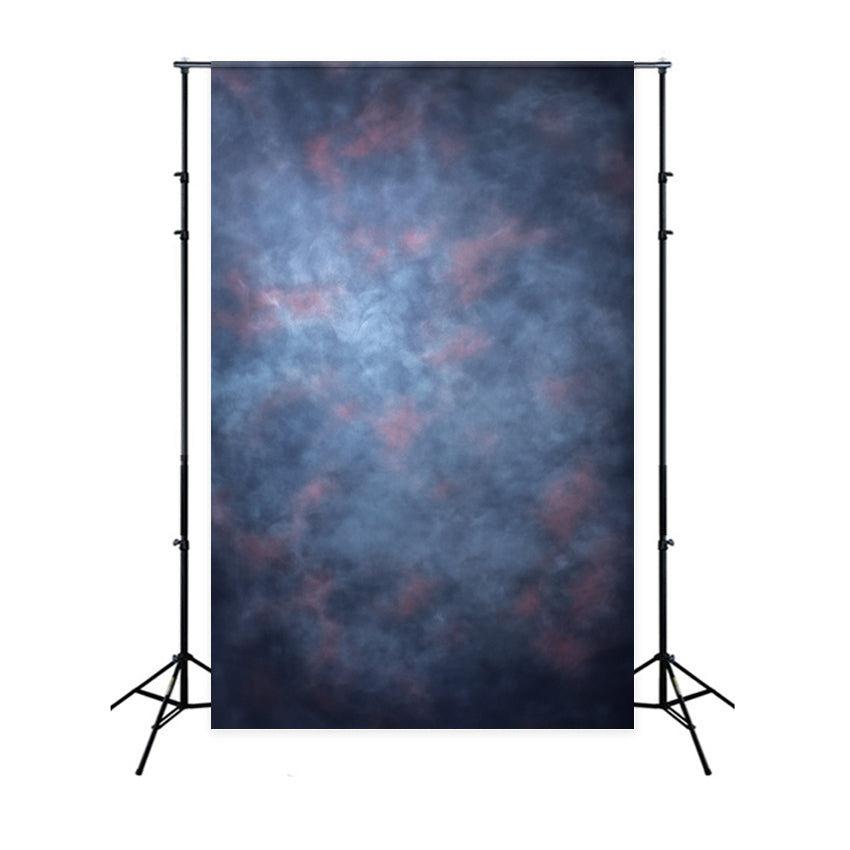 School Portrait Backdrop Moody Blue Haze with Rose Accents Portrait Background UK GQ58-107