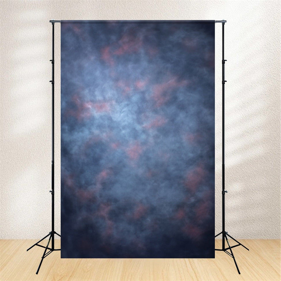 School Portrait Backdrop Moody Blue Haze with Rose Accents Portrait Background UK GQ58-107
