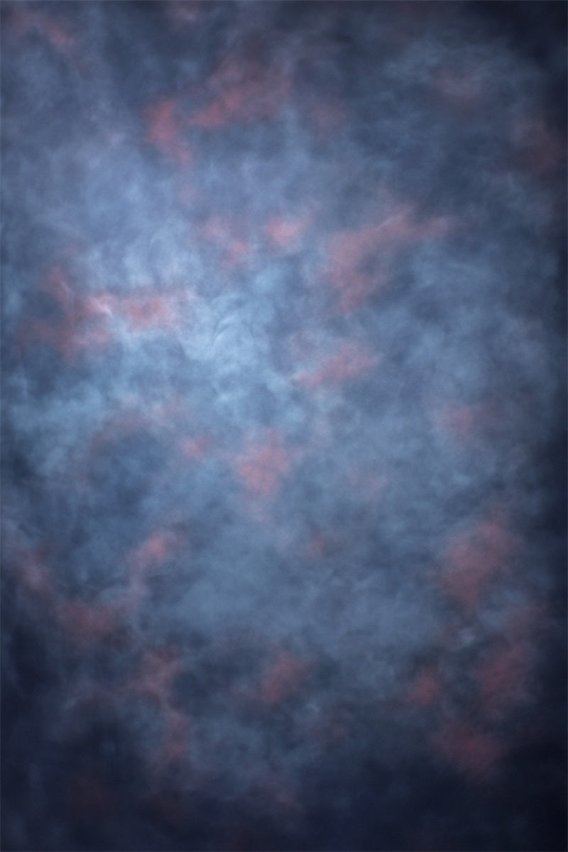 School Portrait Backdrop Moody Blue Haze with Rose Accents Portrait Background UK GQ58-107