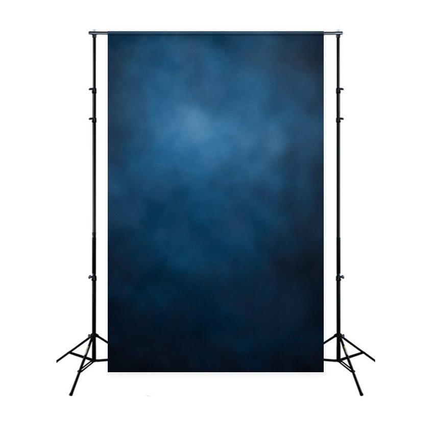 School Portrait Backdrop Deep Blue Gradient Mist Texture Studio Portrait Background UK GQ58-110