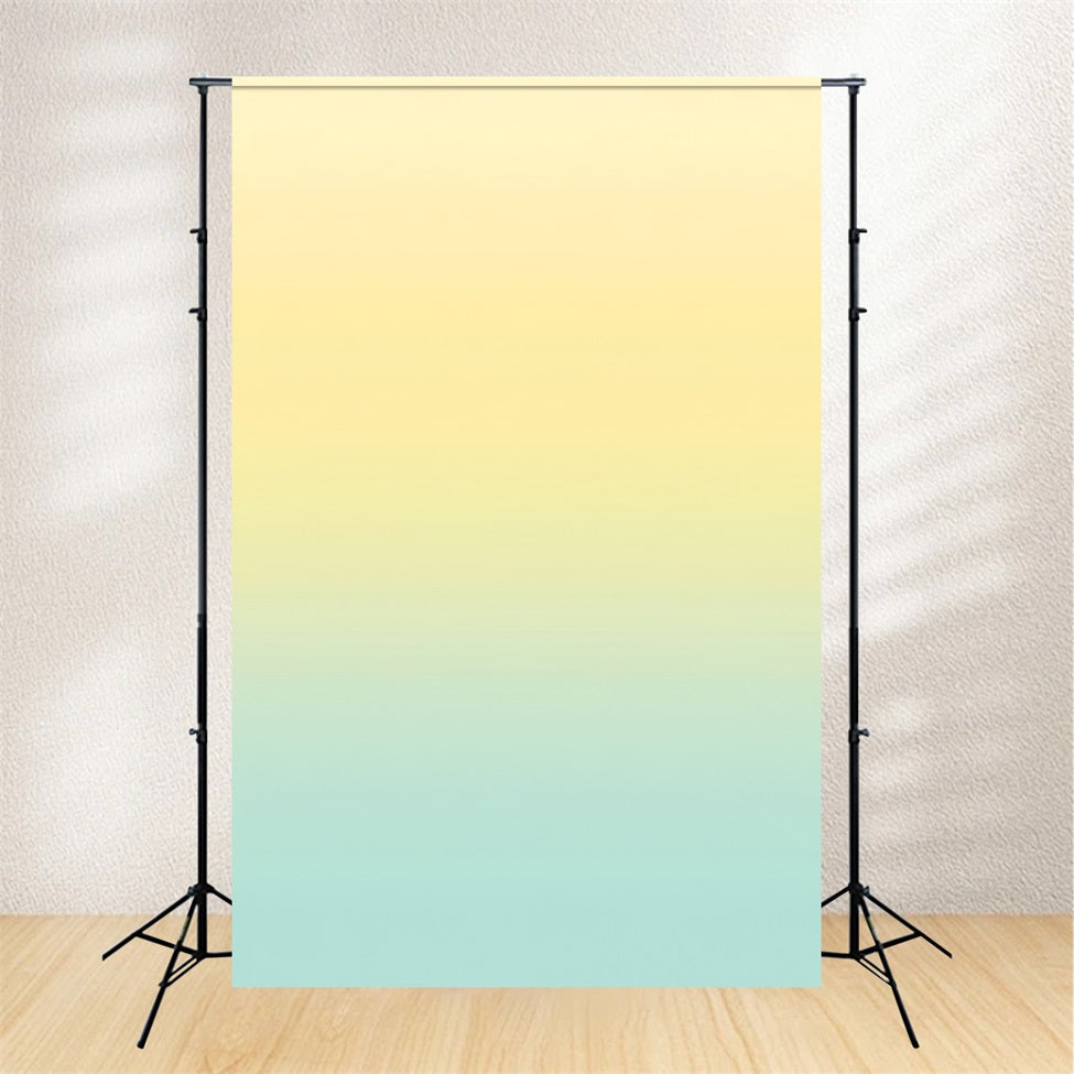 Gradient Backdrop Soft Yellow to Aqua Pastel Gradient Professional Portrait Background UK GQ58-61