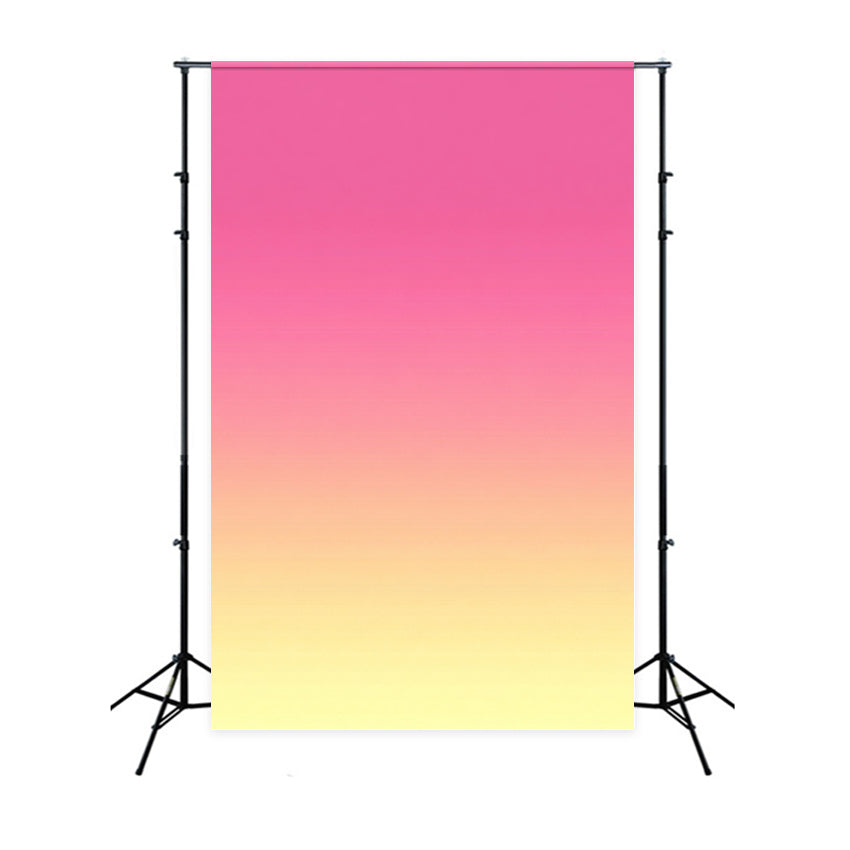 Gradient Backdrop Vibrant Pink Yellow Gradient Glow Portrait Photography Backdrops UK GQ58-65