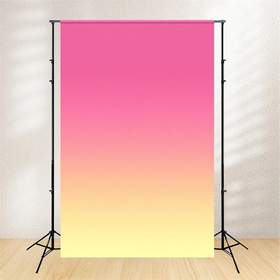 Gradient Backdrop Vibrant Pink Yellow Gradient Glow Portrait Photography Backdrops UK GQ58-65