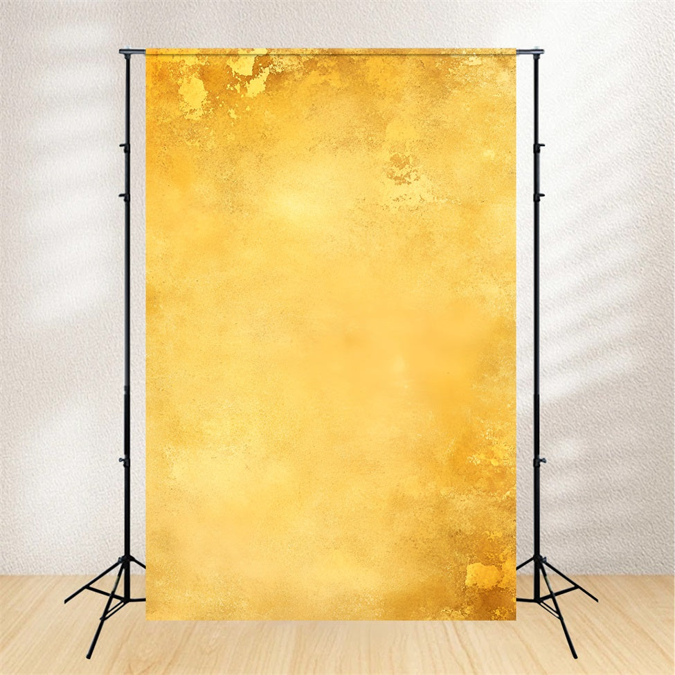 Yellow Backdrop Golden Vintage Textured Wall Background Portrait Photo Backdrop UK GQ58-72