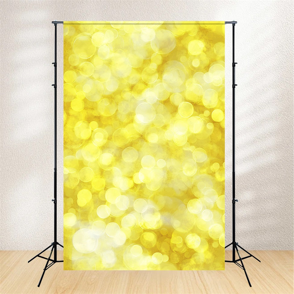 Yellow Backdrop Glowing Yellow Bokeh Light Effect Background for Portraits UK GQ58-75