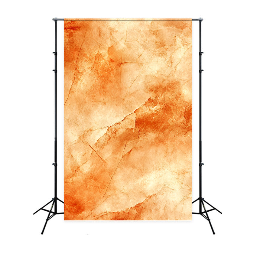 Orange Backdrop Warm Amber Cracked Marble Texture Studio Portrait Backdrop UK GQ58-77
