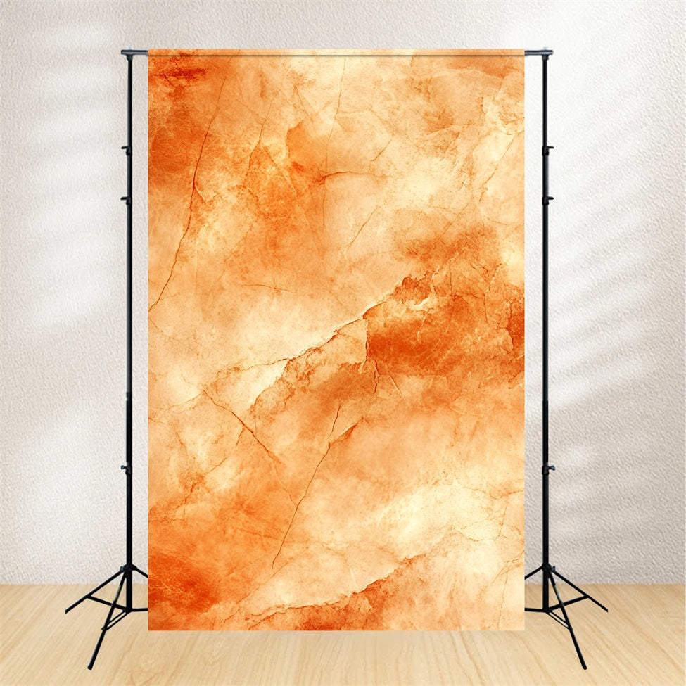 Orange Backdrop Warm Amber Cracked Marble Texture Studio Portrait Backdrop UK GQ58-77