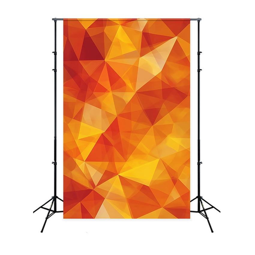 Orange Backdrop Geometric Faceted Orange Yellow Gradient photo Portrait Backdrop UK GQ58-78