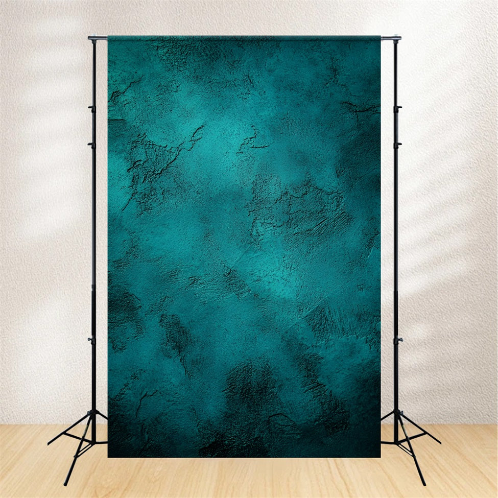 Teal Backdrop Teal Textured Plaster Wall Background Portrait Backdrop UK GQ58-84