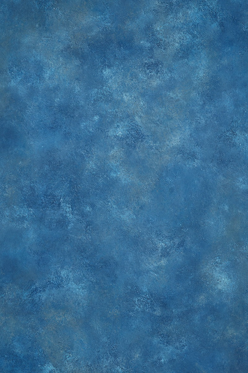 Yearbook Backdrop Bold Ocean Blue Stone-Like Texture Portrait Background Ideas UK GQ58-93