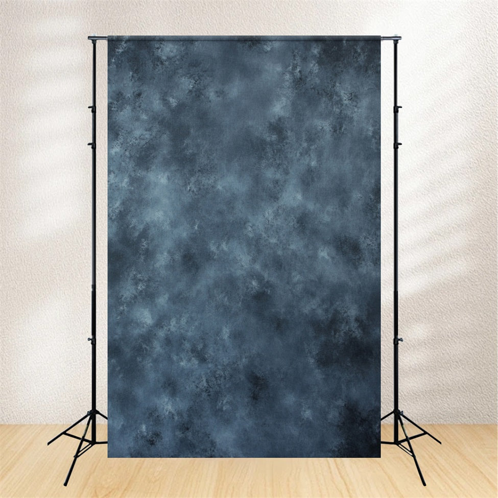 Yearbook Backdrop Dark Stormy Blue Marbleized Effect Portrait Studio Backdrop UK GQ58-95