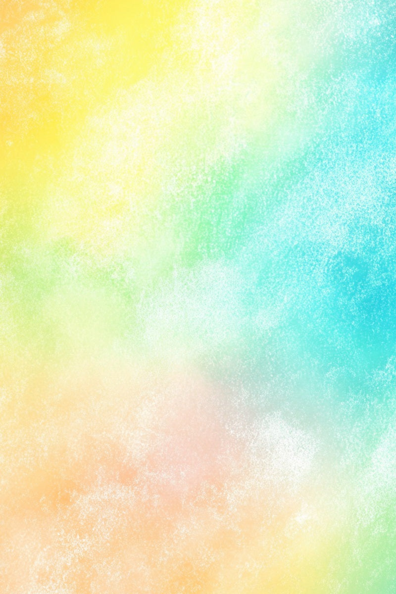 Watercolor Backdrop Soft Rainbow Pastel Texture Blend Backdrop Portrait UK GQ58-96