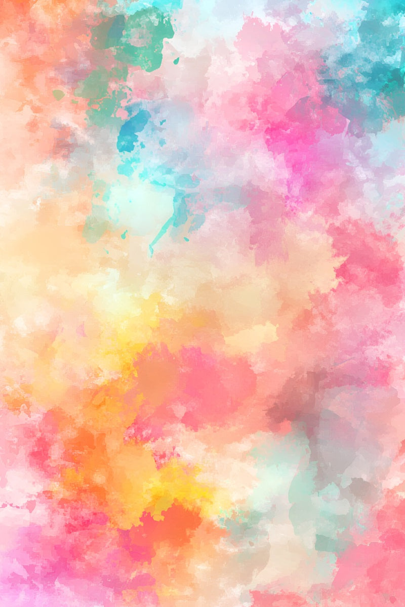 Watercolor Backdrop Vibrant Watercolor Splash Pastel Mix photography Portrait Backdrop UK GQ58-98