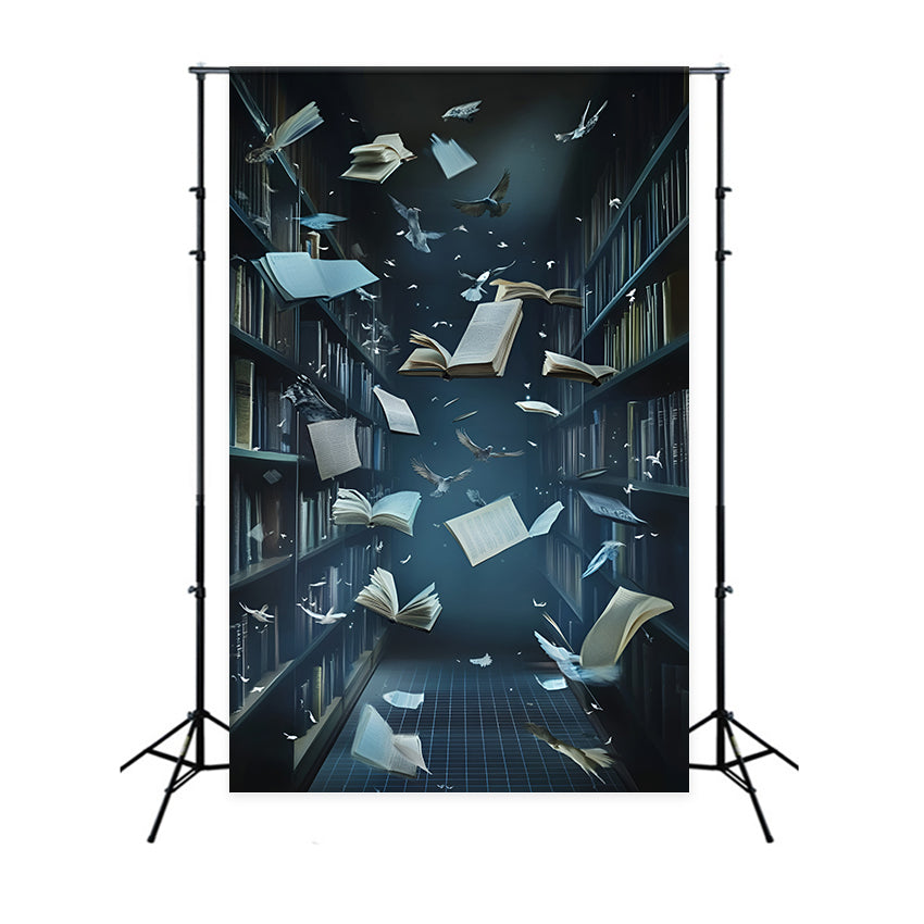 School Picture Backdrop Midnight Pages Motion Backdrop UK GQ6-127