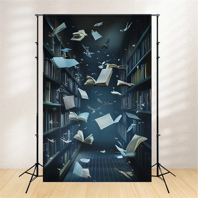 School Picture Backdrop Midnight Pages Motion Backdrop UK GQ6-127
