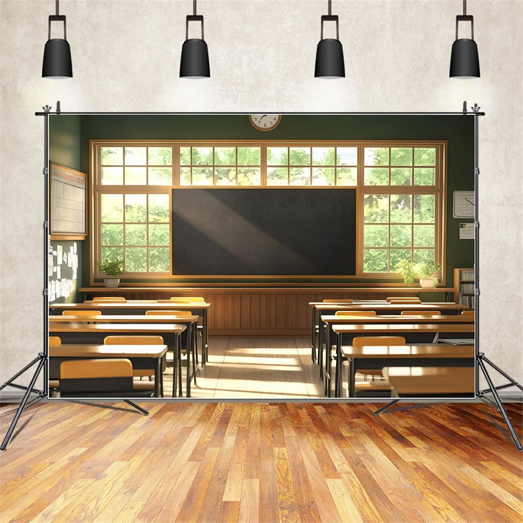Classroom Backdrop Peaceful Study Morning Backdrop UK GQ6-135