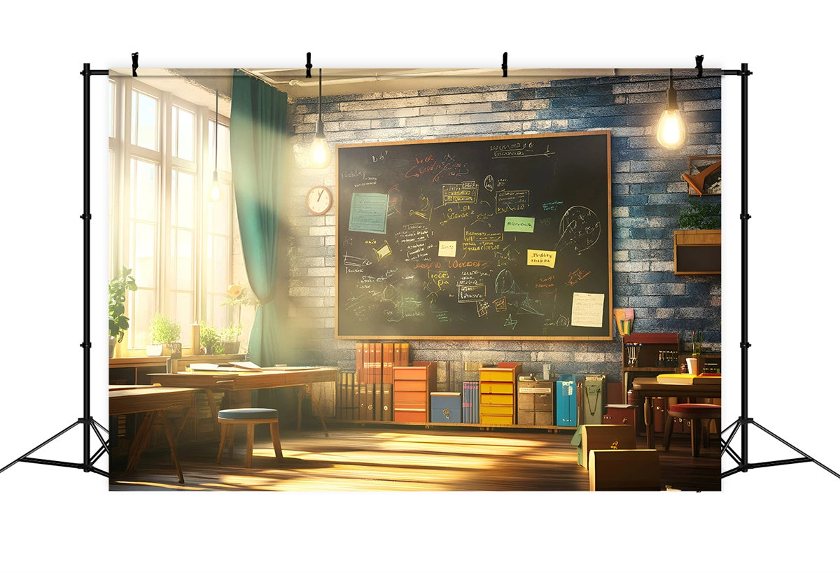 Classroom Backdrops Modern School Vibe Backdrop UK GQ6-146
