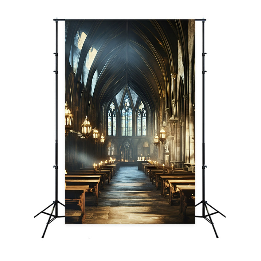 Back To School Backdrop Medieval Study Room Backdrop UK GQ6-154