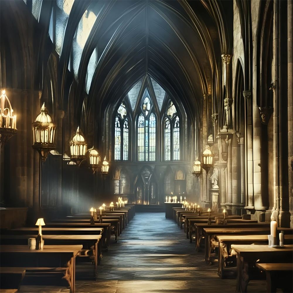 Back To School Backdrop Medieval Study Room Backdrop UK GQ6-154