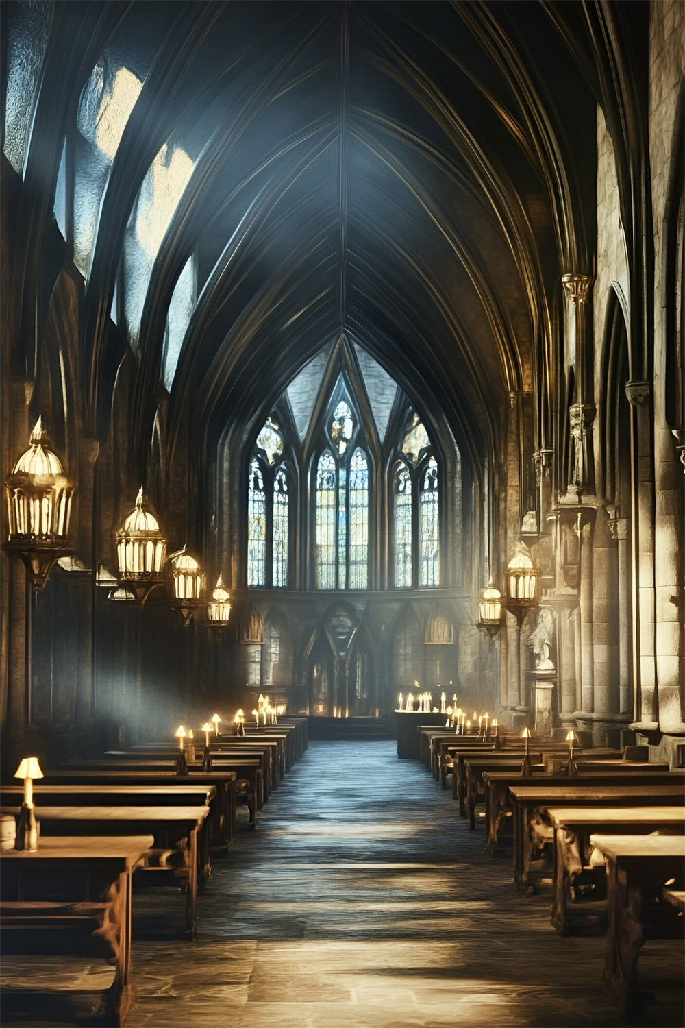 Back To School Backdrop Medieval Study Room Backdrop UK GQ6-154