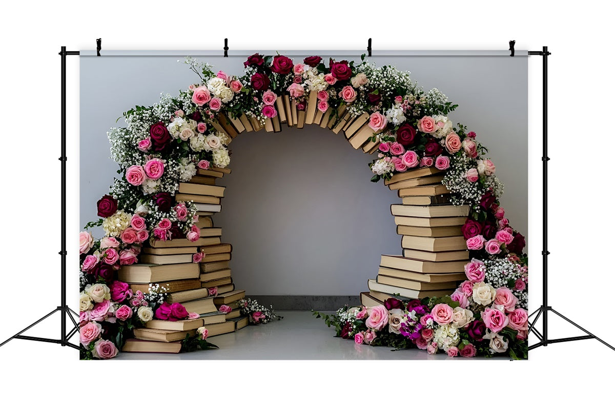 Back To School Photo Backdrop Book Blooms Archway Backdrop UK GQ6-155