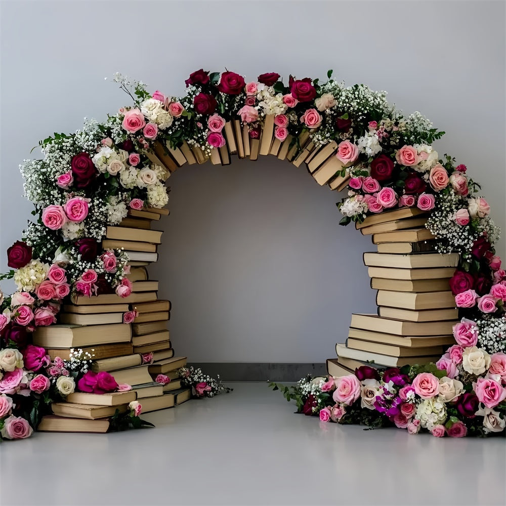 Back To School Photo Backdrop Book Blooms Archway Backdrop UK GQ6-155