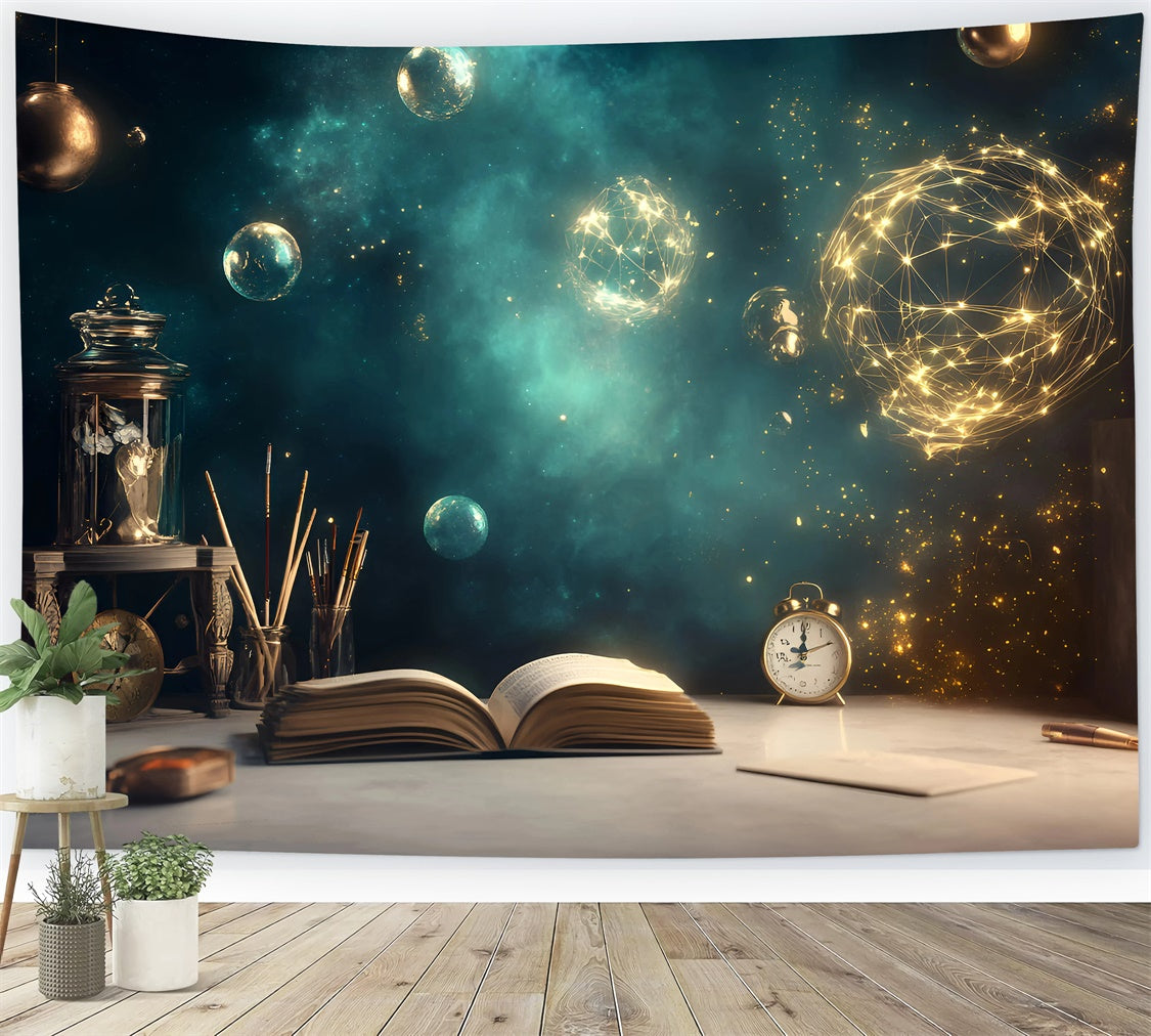 Back To School Backdrop Fantasy Cosmos Learning Backdrop UK GQ6-163