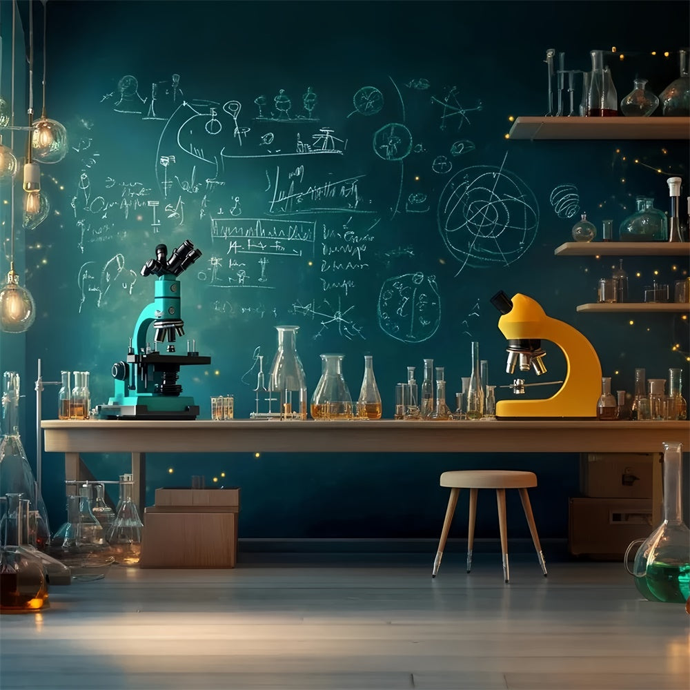 Chemistry Backdrop Science Lab Discovery Backdrop UK GQ6-166